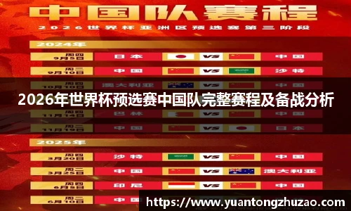 2026年世界杯预选赛中国队完整赛程及备战分析